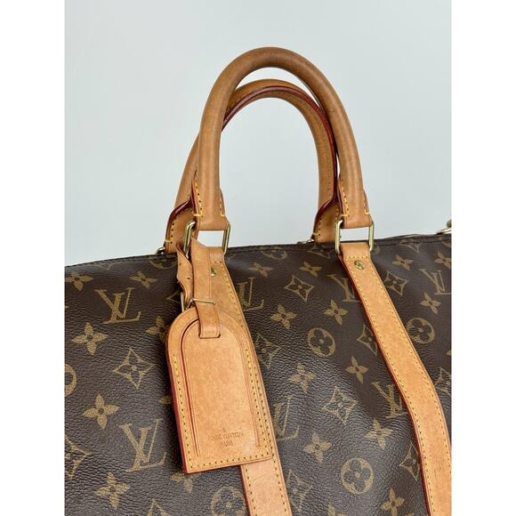 Louis Vuitton Keepall 45 Brown Canvas Duffle Bag - Picture 6 of 16